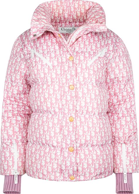 dior pink puffer jacket|Meer.